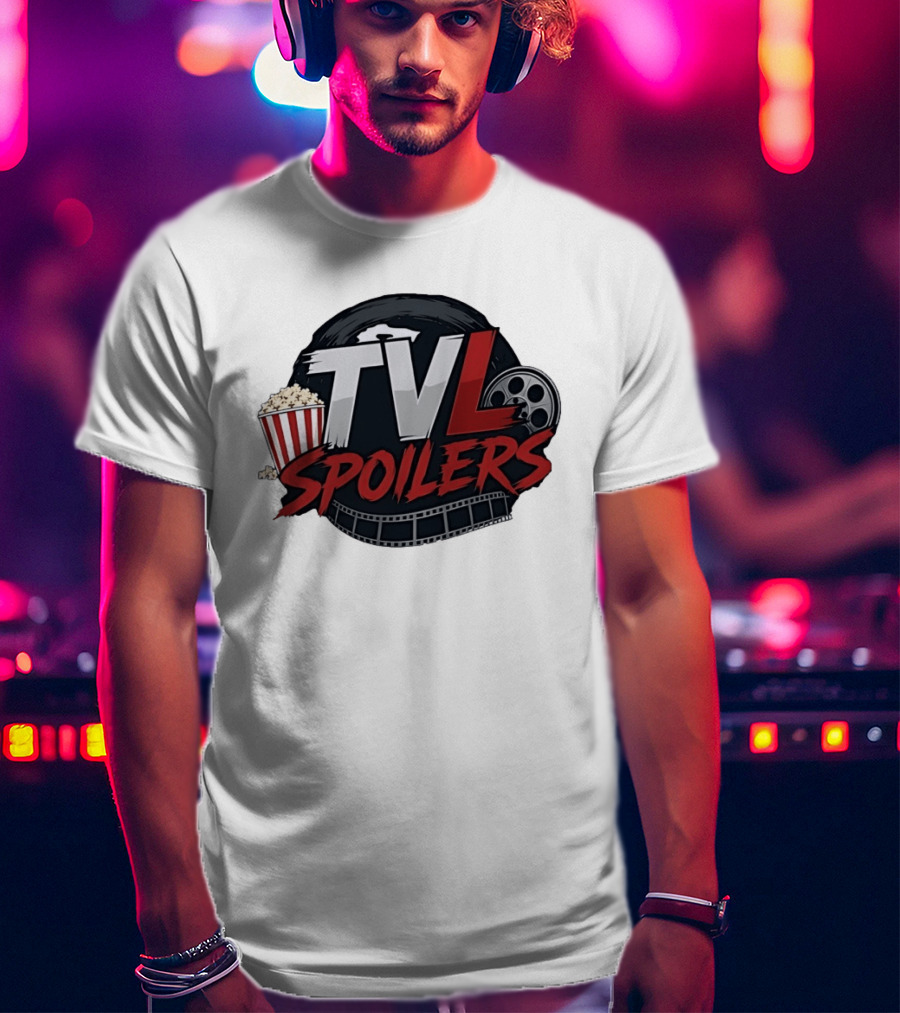 TVL Spoilers Cinema Movie Lover Popcorn Film Reel T-Shirt
