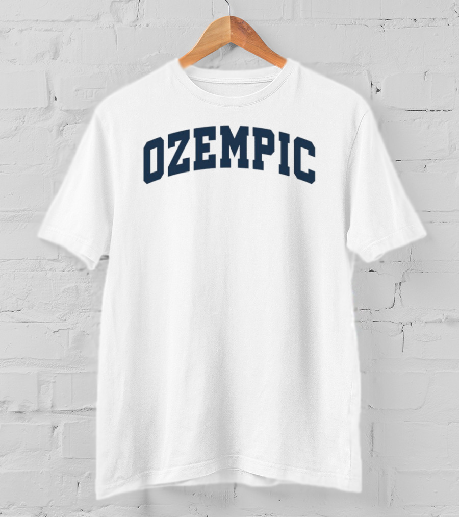 Ozempic Arch Style Classic Bold Font Navy T-Shirt