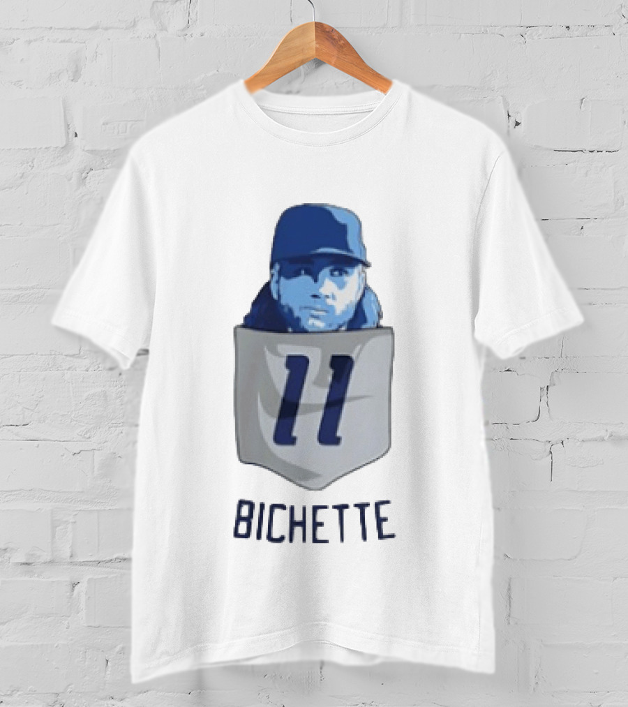 Bo Bichette 11 Toronto Blue Jays Baseball MLB Pocket T-Shirt