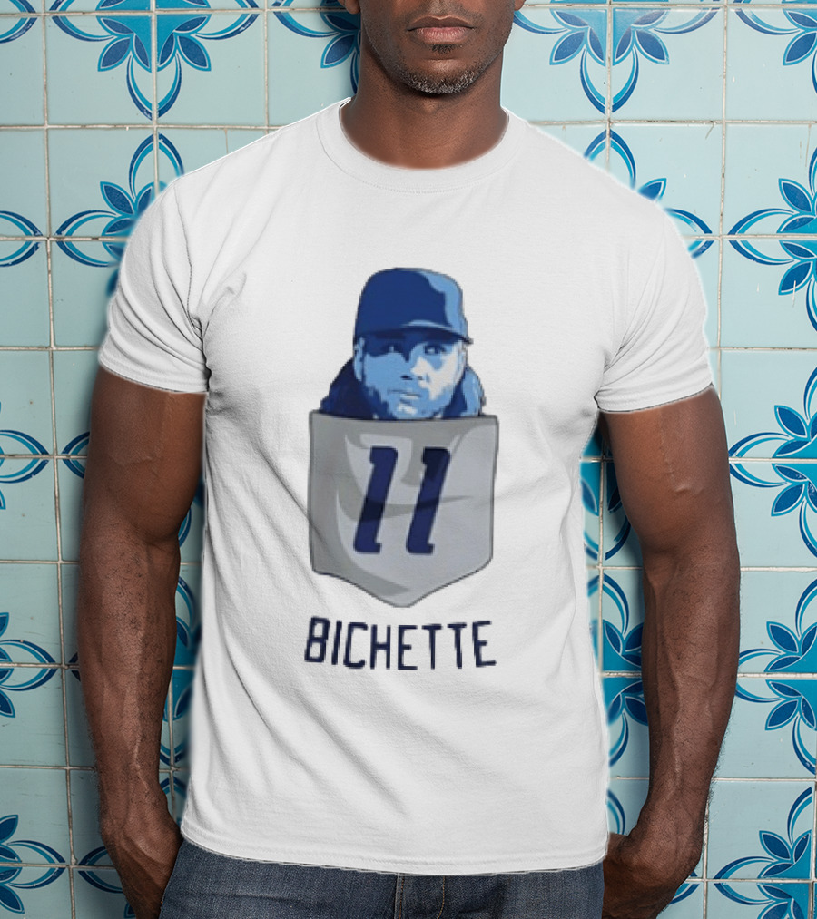 Bo Bichette 11 Toronto Blue Jays Baseball MLB Pocket T-Shirt