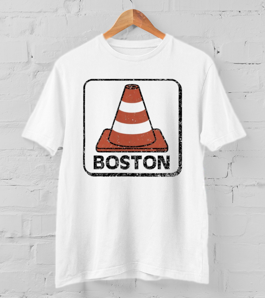 Boston Traffic Cone Urban Humor T-Shirt