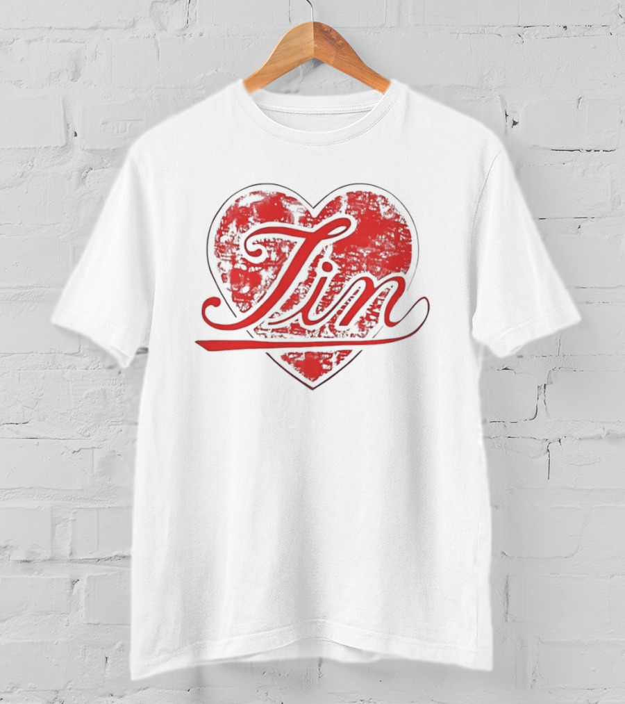 BTS Army Red Jin Heart T-Shirt