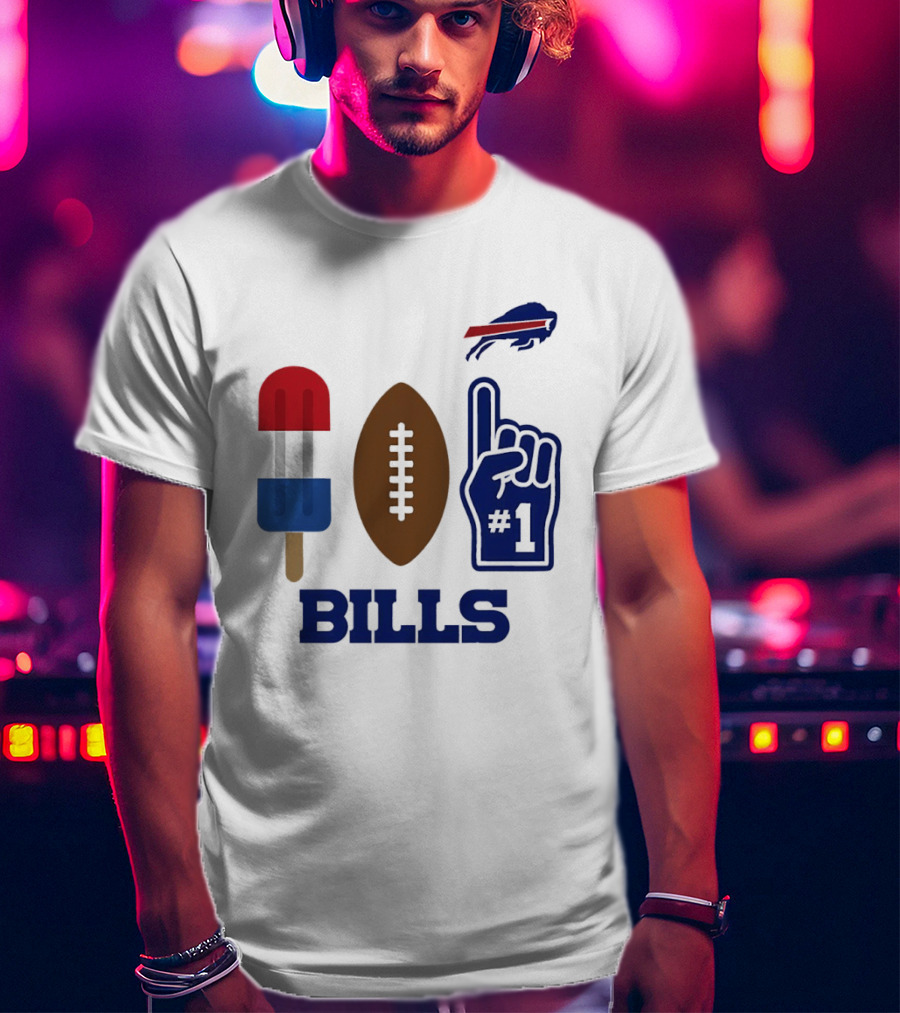 Buffalo Bills Football Popsicle Foam Finger 2026 Season T-Shirt