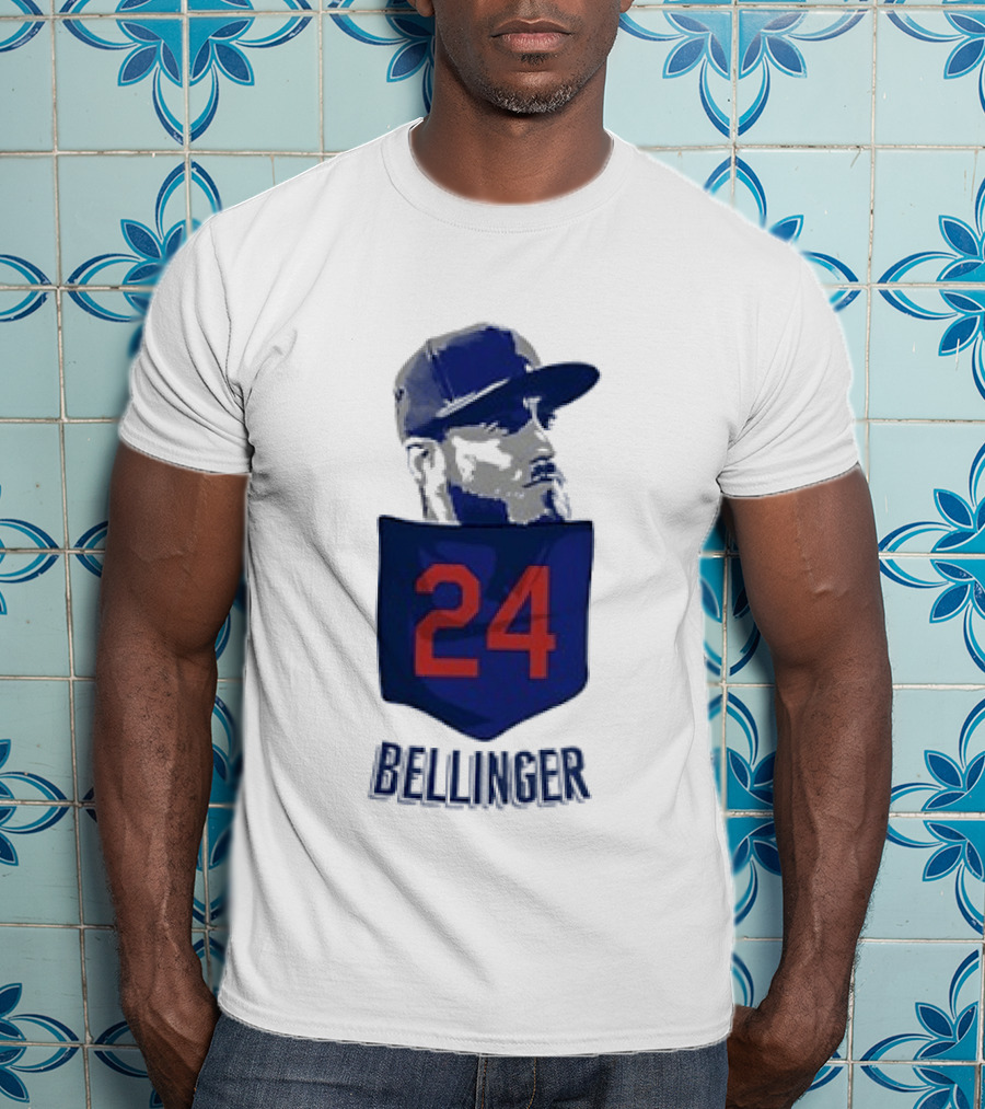 Cody Bellinger 24 Chicago Cubs Bellinger Baseball MLB Pocket Cap T-Shirt