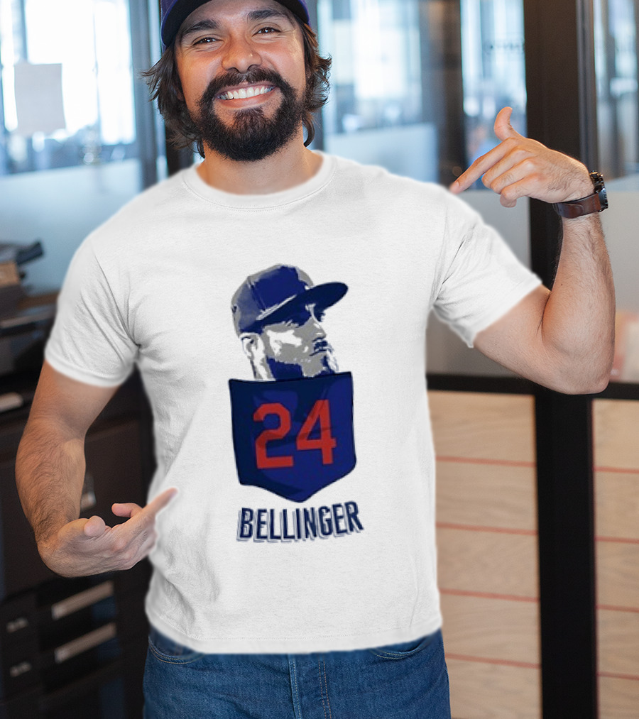 Cody Bellinger 24 Chicago Cubs Bellinger Baseball MLB Pocket Cap T-Shirt