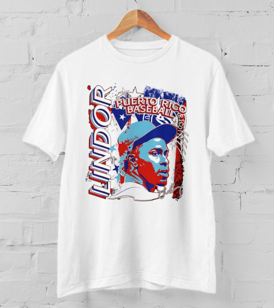 Francisco Lindor Puerto Rico Baseball MLB Player T-Shirt
