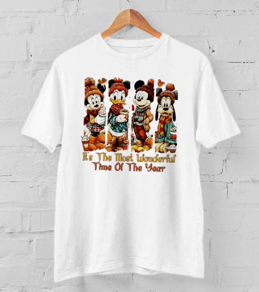 Mouse And Friends It's The Most Wonderful Time Of The Year Halloween Family Trip 2026 T-Shirt