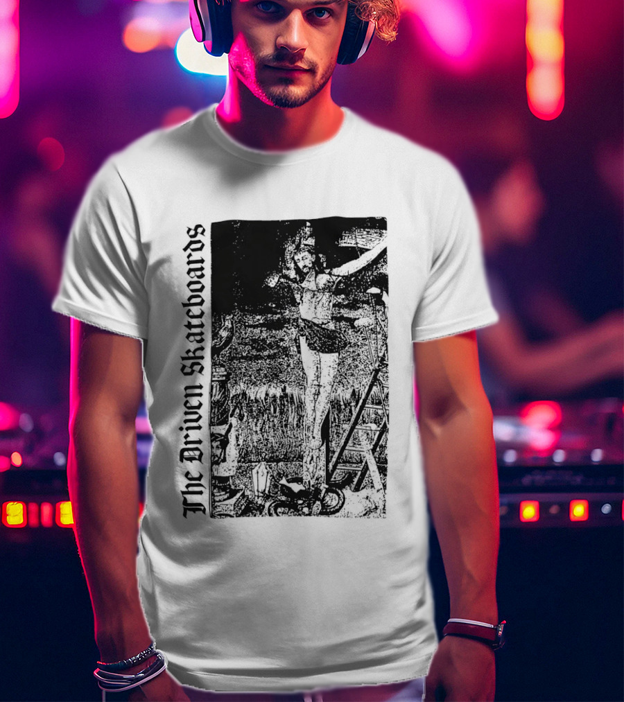 The Driven Skateboards Skeleton Rider T-Shirt