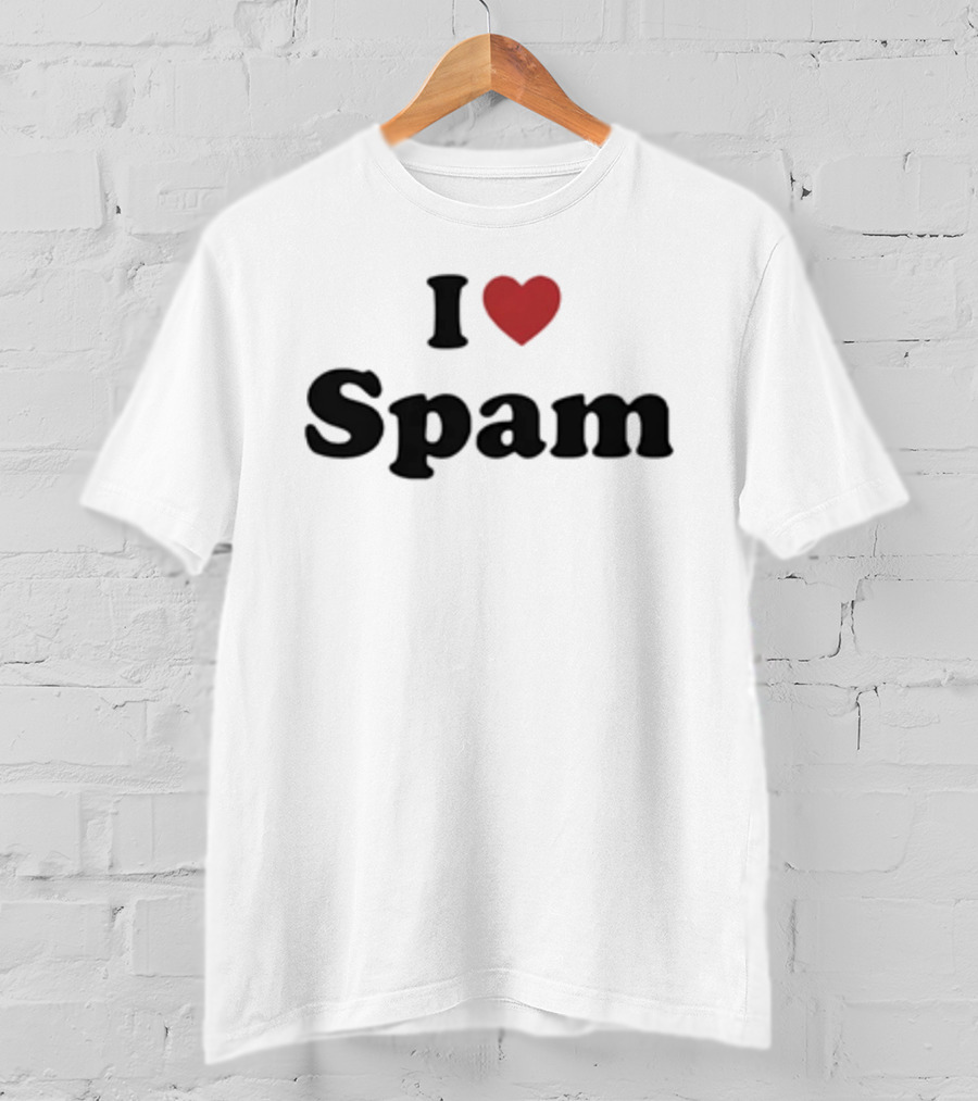 I Love Spam Heart Humor T-Shirt