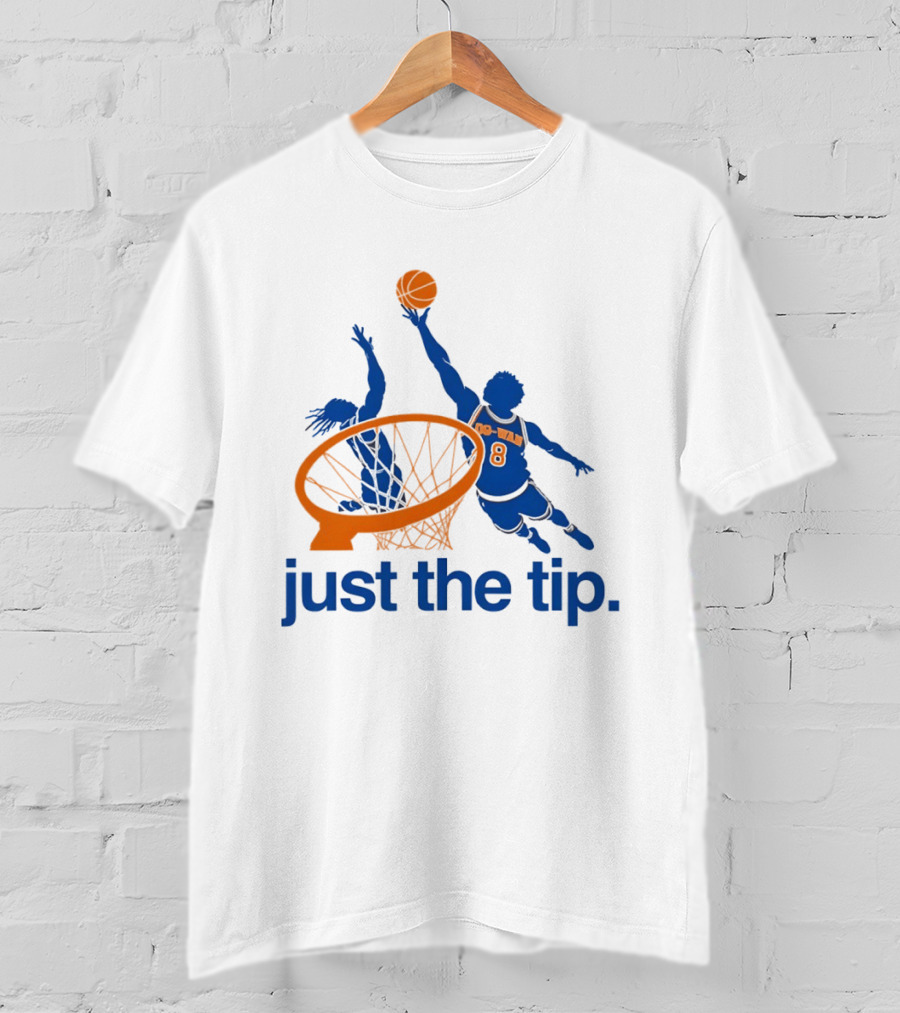 OG Anunoby New York Knicks Basketball Just The Tip NBA 2026 T-Shirt