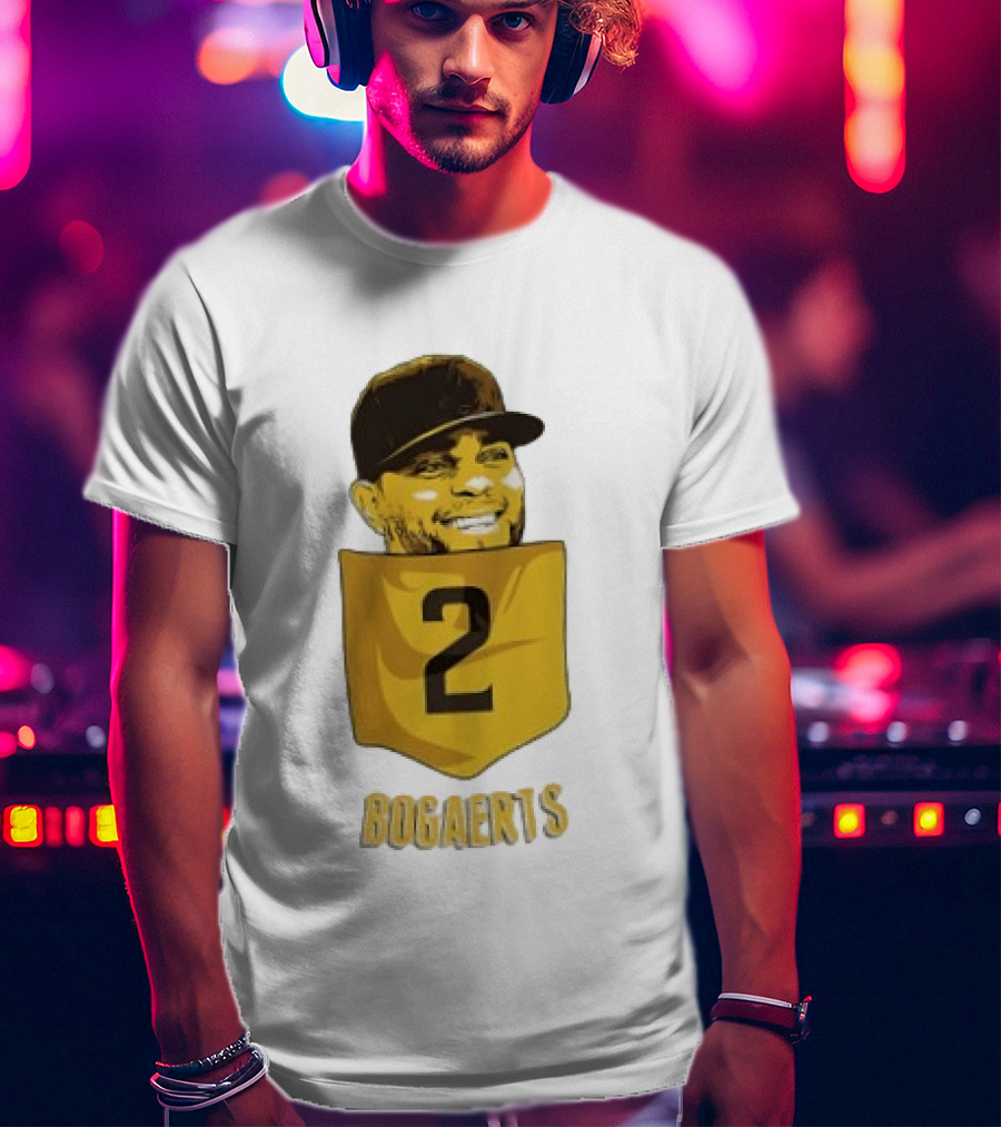 Xander Bogaerts 2 San Diego Padres Baseball MLB Pocket T-Shirt