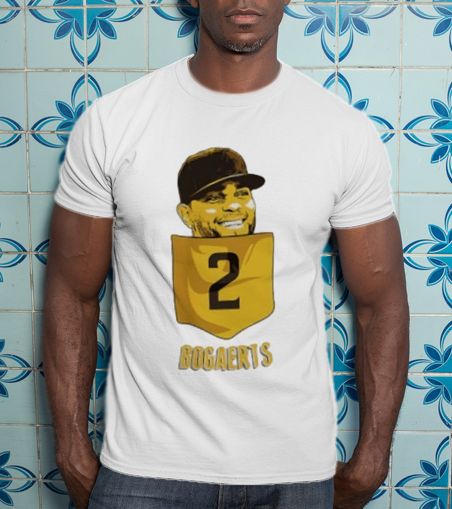 Xander Bogaerts 2 San Diego Padres Baseball MLB Pocket T-Shirt