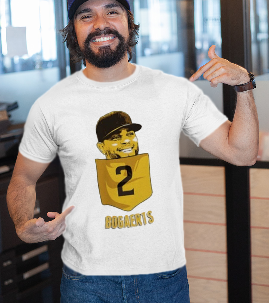 Xander Bogaerts 2 San Diego Padres Baseball MLB Pocket T-Shirt