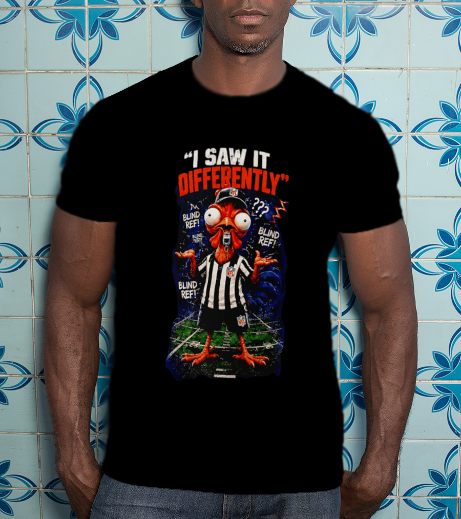 I Saw It Differently Blind Referee Parody NFL Football Humor T-Shirt