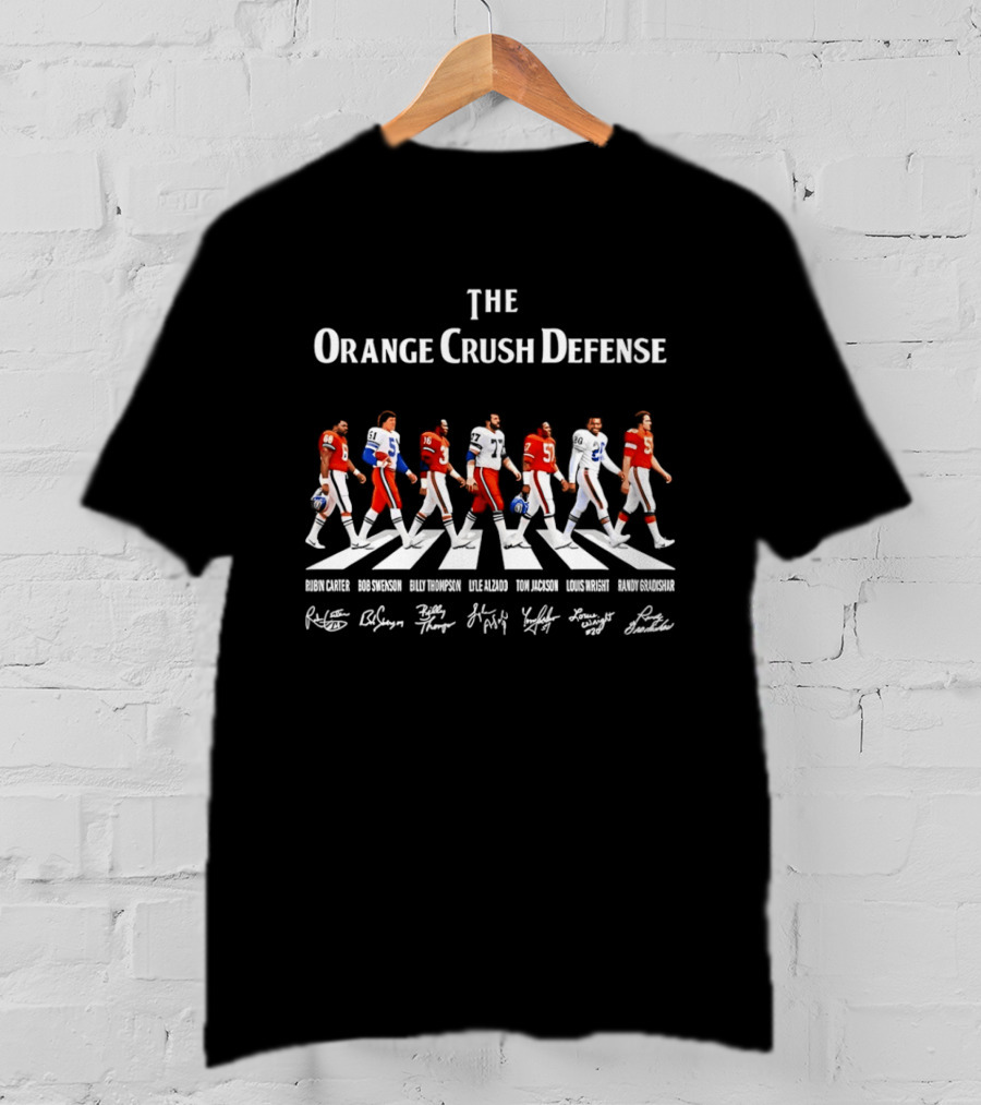Denver Broncos The Orange Crush Defense Abbey Road Football Legends T-Shirt