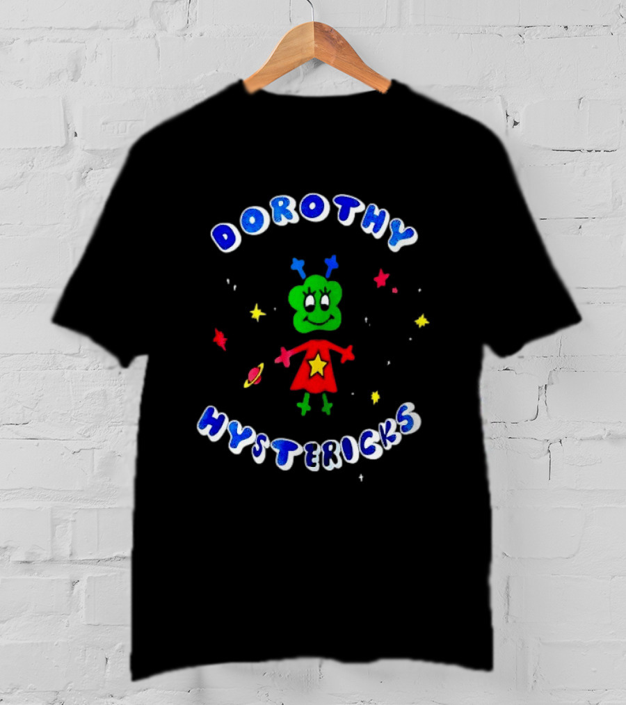 Dorothy Hystericks Alien Space Cartoon Character Starry Cosmic T-Shirt