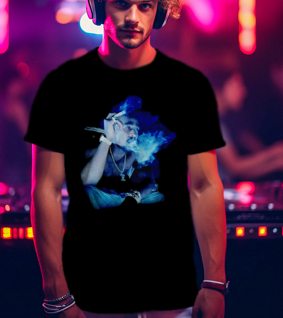 Janet Jackson Thug Life Smoking 2Pac T-Shirt