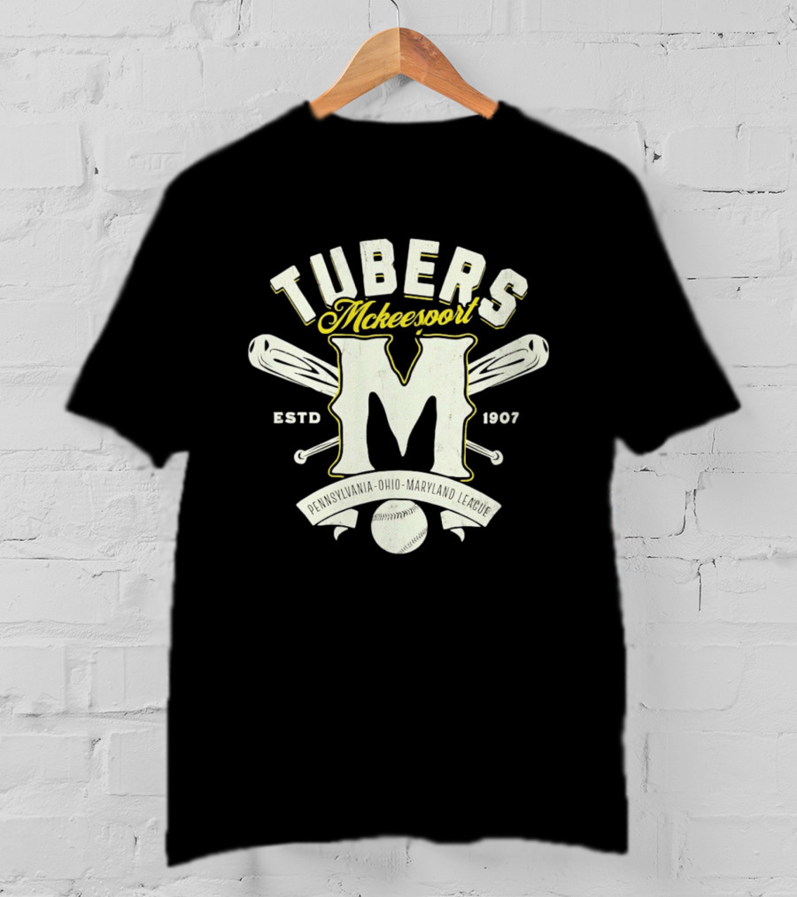 McKeesport Tubers Baseball Est 1907 Pennsylvania Ohio Maryland League T-Shirt