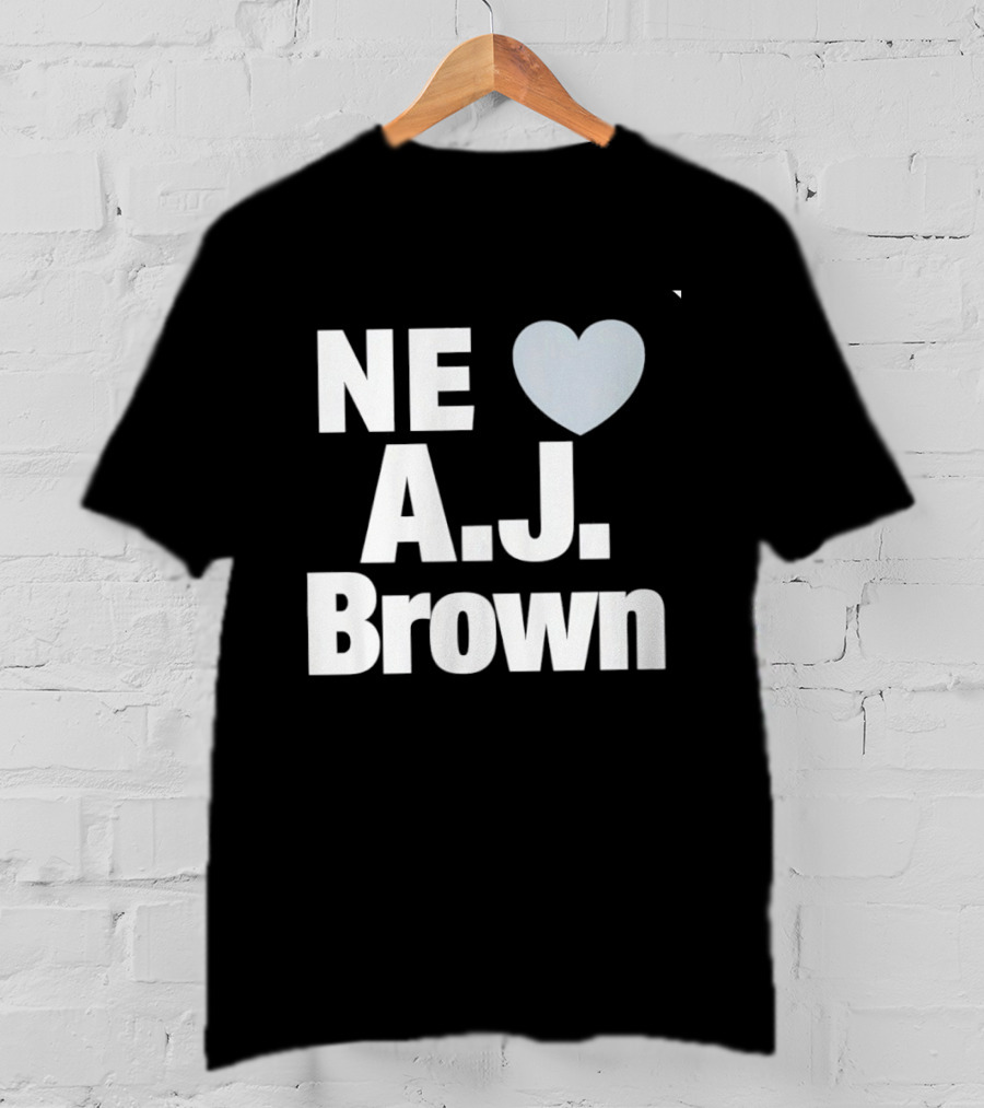 A.J. Brown NE Heart New England Football 2026 T-Shirt