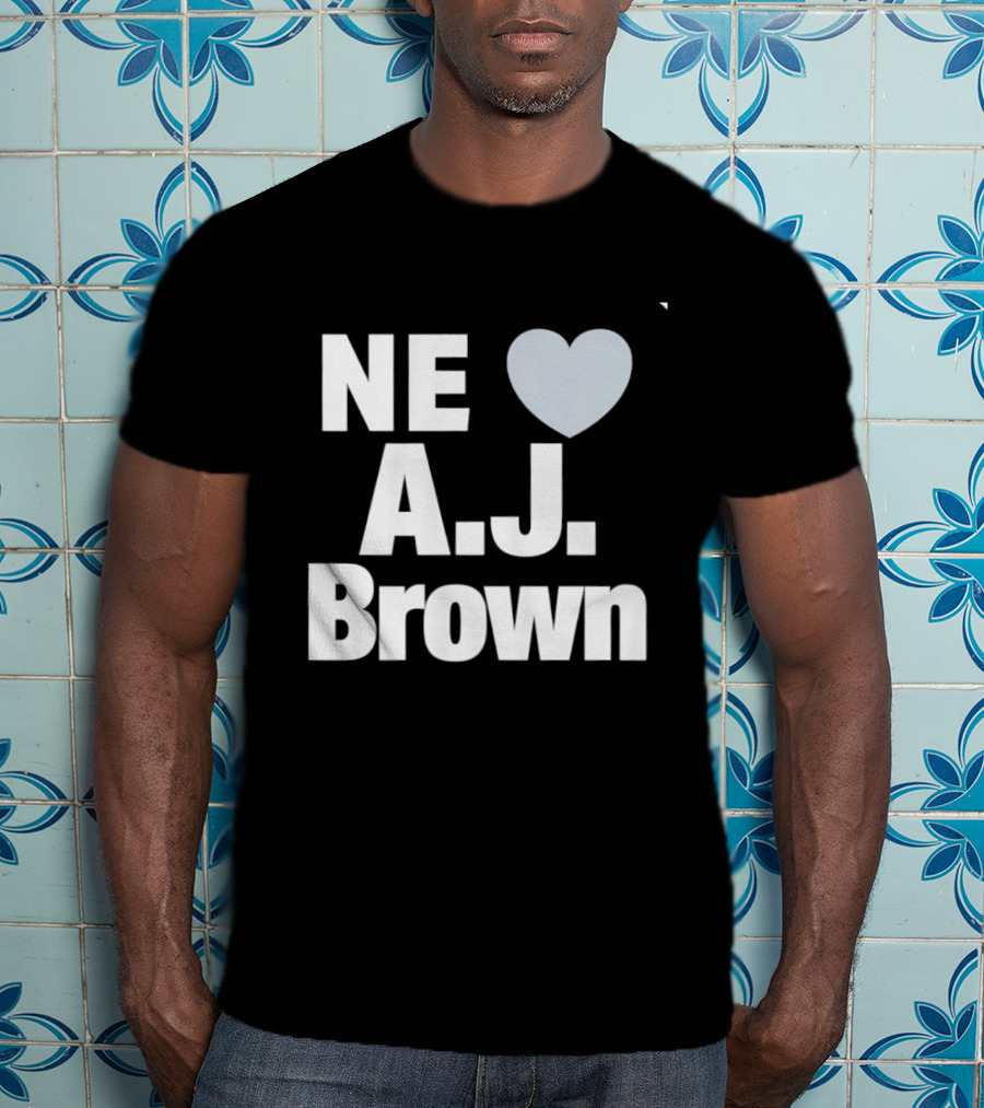 A.J. Brown NE Heart New England Football 2026 T-Shirt