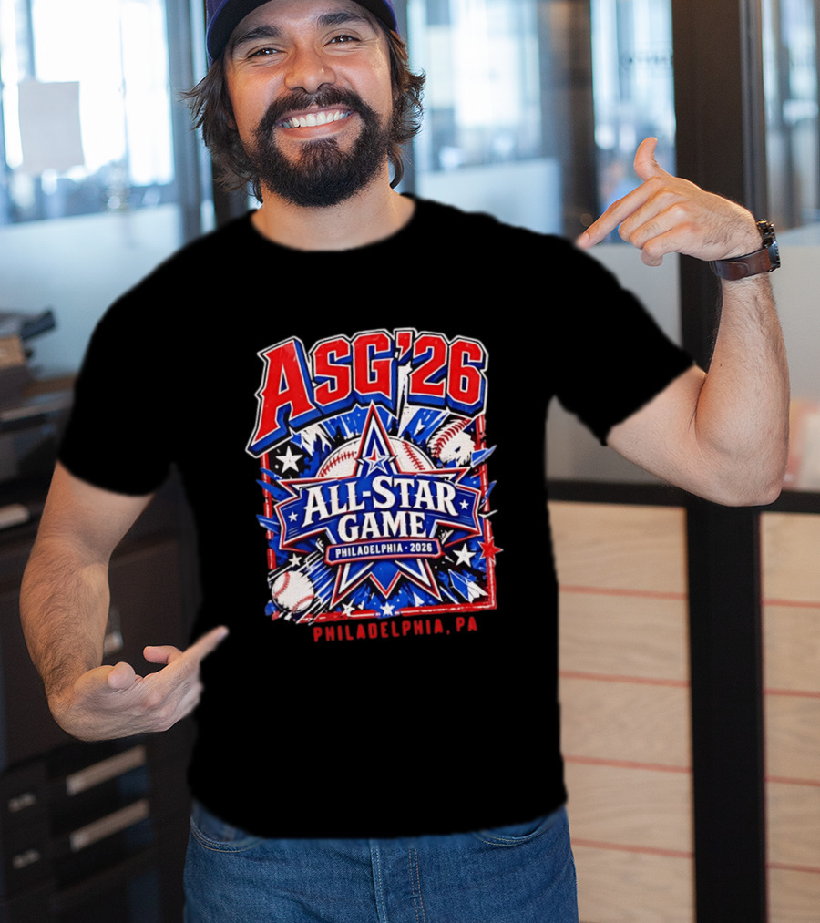 Philadelphia Phillies ASG '26 All Star Game Philadelphia PA Baseball T-Shirt