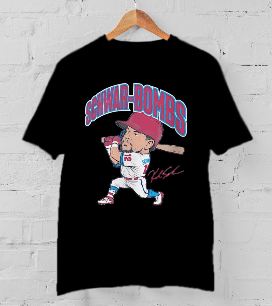 Philadelphia Phillies Kyle Schwarber Schwar Bombs Major League Baseball T-Shirt
