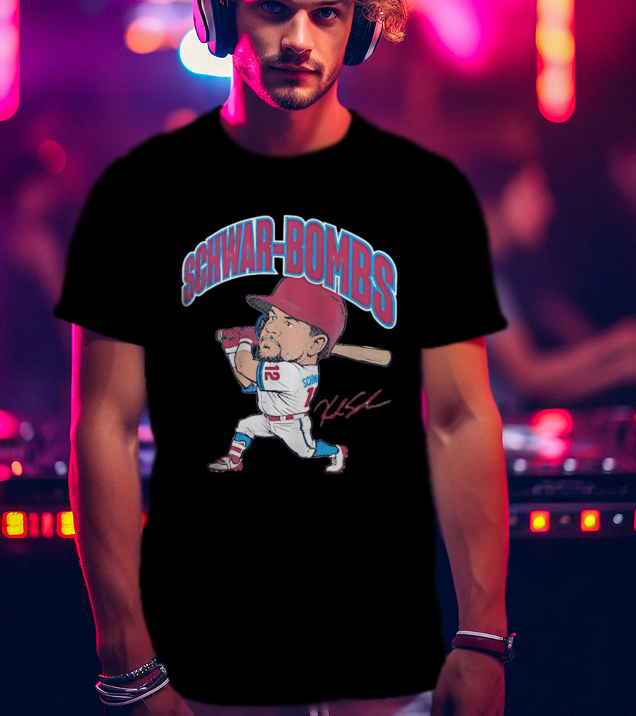 Philadelphia Phillies Kyle Schwarber Schwar Bombs Major League Baseball T-Shirt