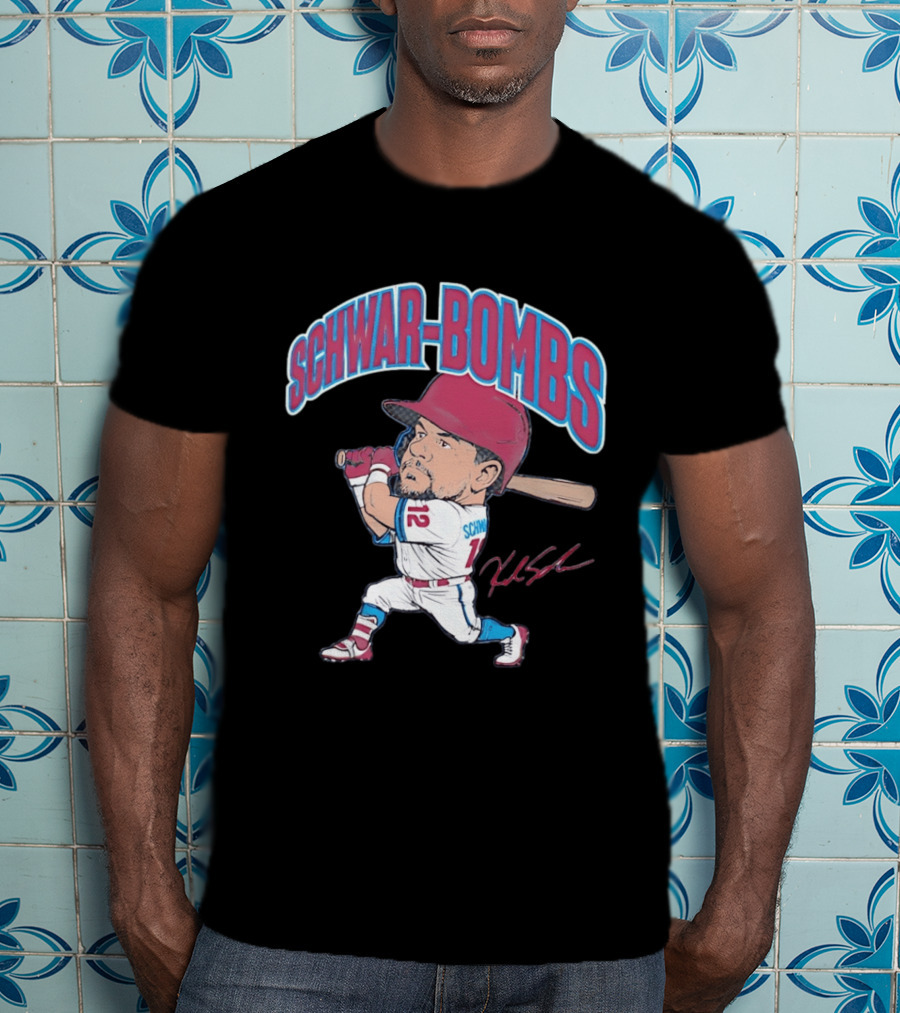 Philadelphia Phillies Kyle Schwarber Schwar Bombs Major League Baseball T-Shirt