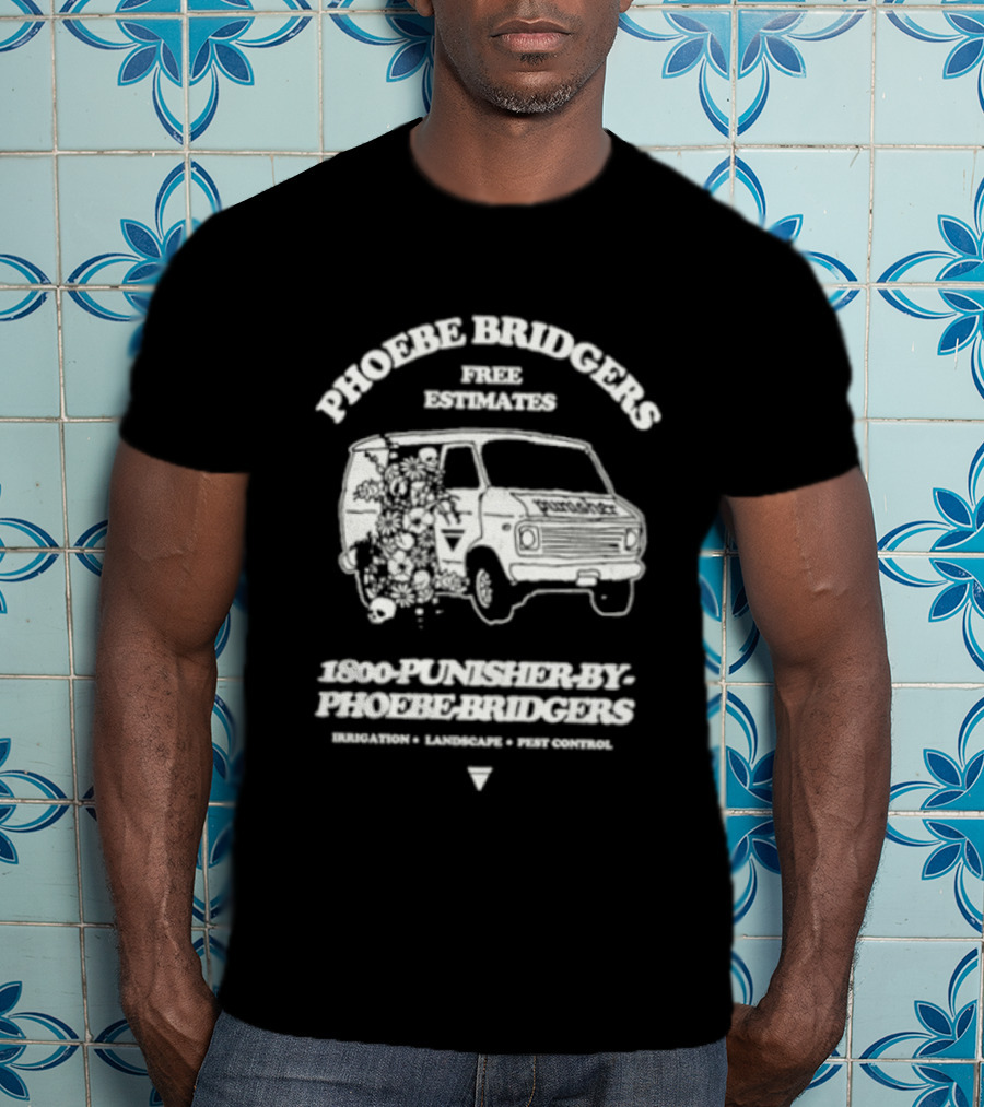 Phoebe Bridgers Free Estimates 1 800 Punisher Flowers Van T-Shirt