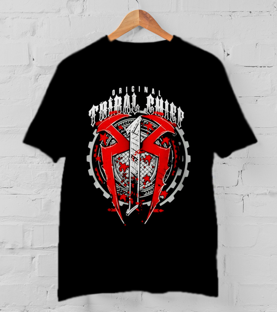 Original Tribal Chief Red Roman Reigns Shield T-Shirt