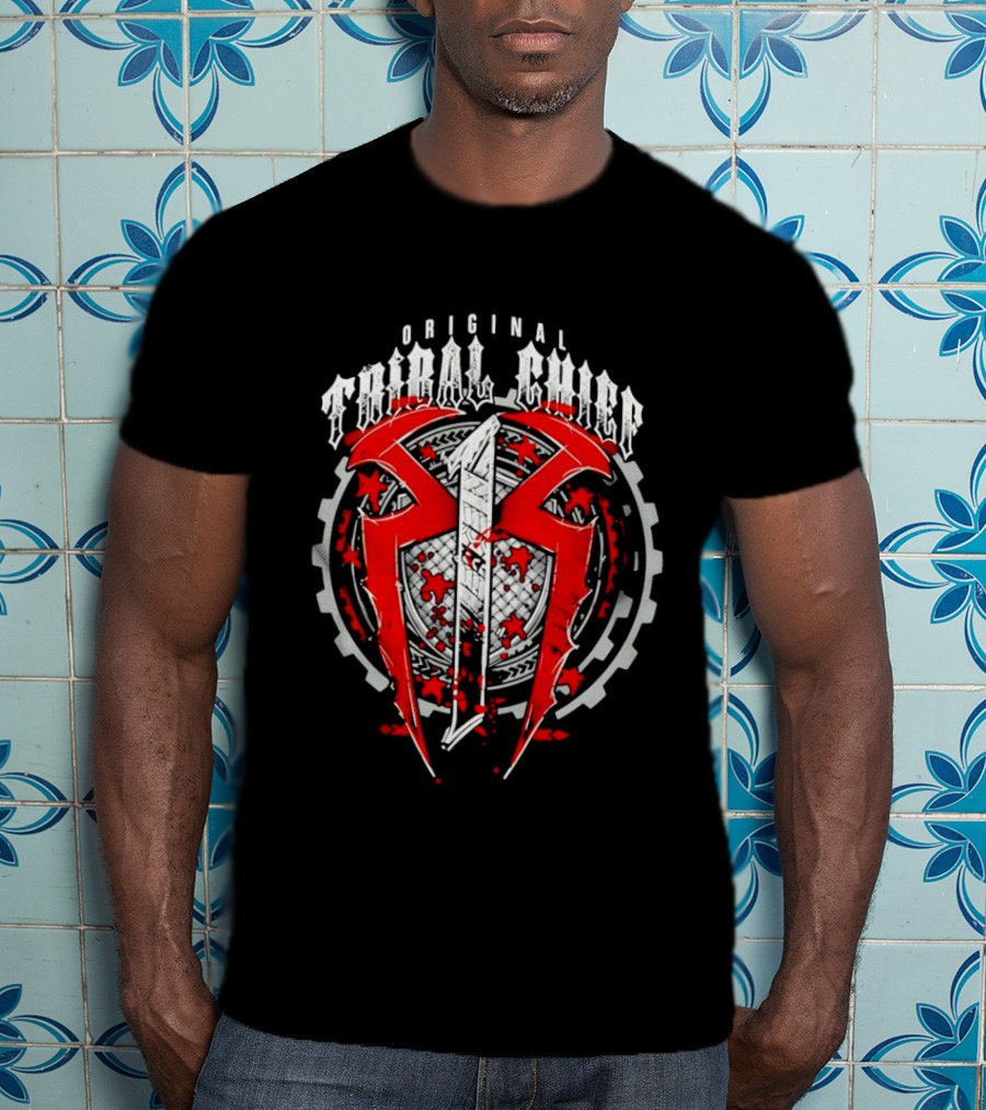 Original Tribal Chief Red Roman Reigns Shield T-Shirt