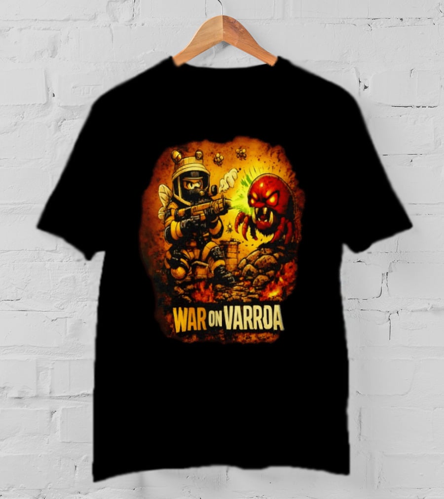 War On Varroa Beekeeper Tactical Combat Against Varroa Mite T-Shirt