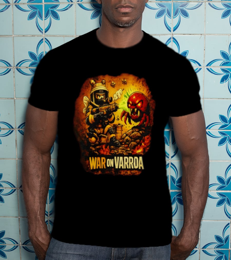War On Varroa Beekeeper Tactical Combat Against Varroa Mite T-Shirt