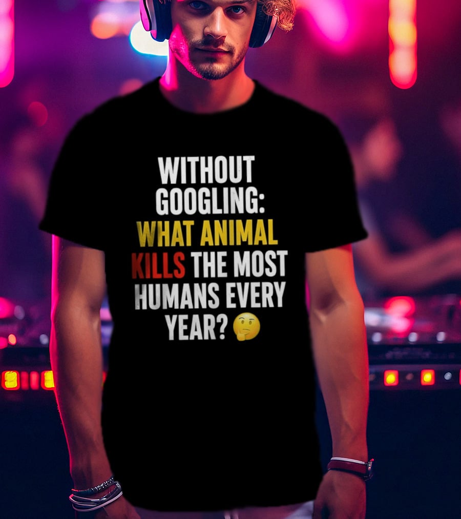 Without Googling What Animal Kills The Most Humans Every Year Emoji Challenge T-Shirt