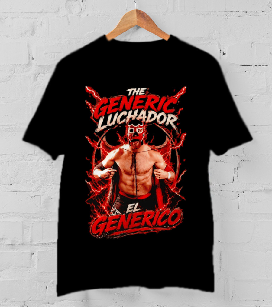 The Generic Luchador El Generico Pro Wrestling Masked Fighter T-Shirt