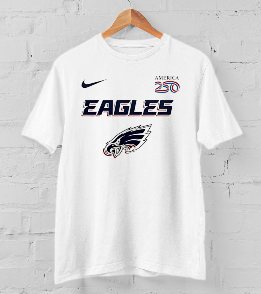 Nike America 250 Eagles Philadelphia Football T-Shirt