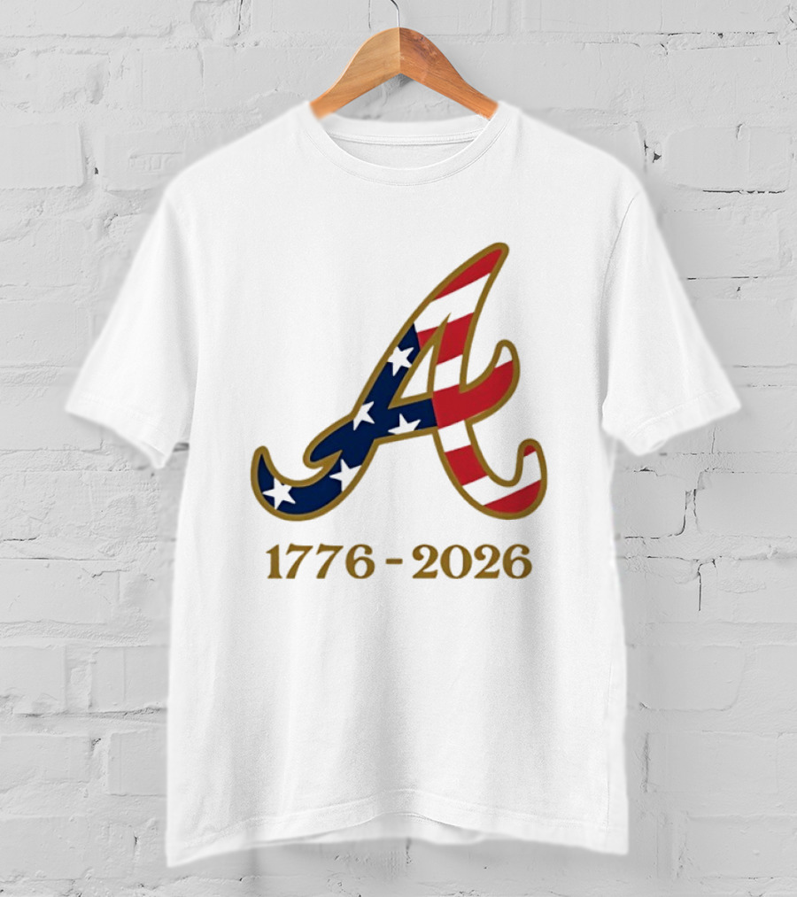 Atlanta Braves 1776 2026 250th Fourth Of July Celebration T-Shirt