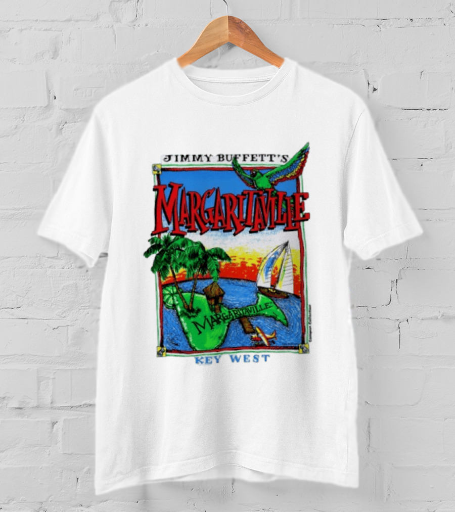 Jimmy Buffett's Margaritaville Key West Island Tropical Paradise Sailing Adventure T-Shirt