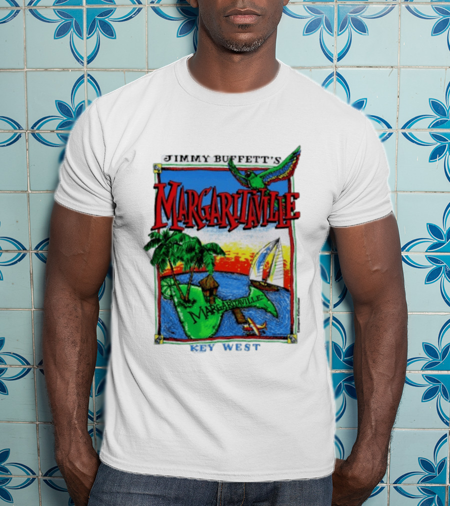 Jimmy Buffett's Margaritaville Key West Island Tropical Paradise Sailing Adventure T-Shirt