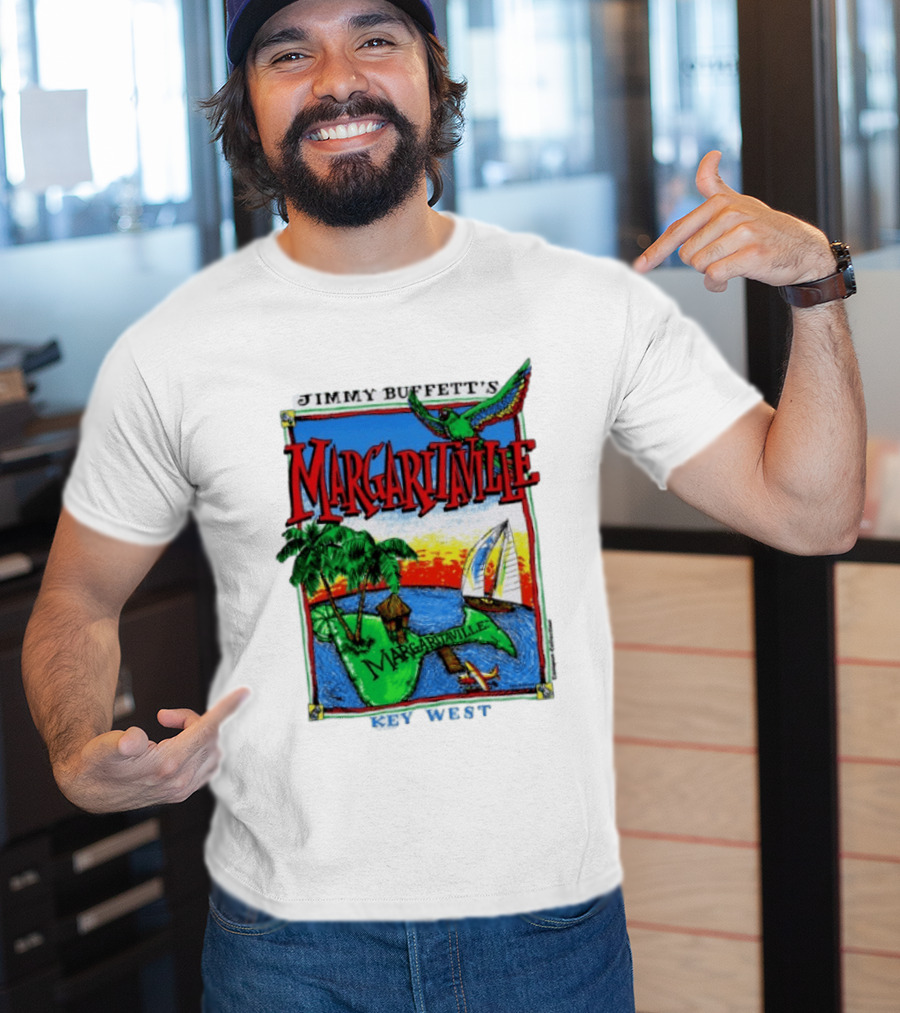 Jimmy Buffett's Margaritaville Key West Island Tropical Paradise Sailing Adventure T-Shirt