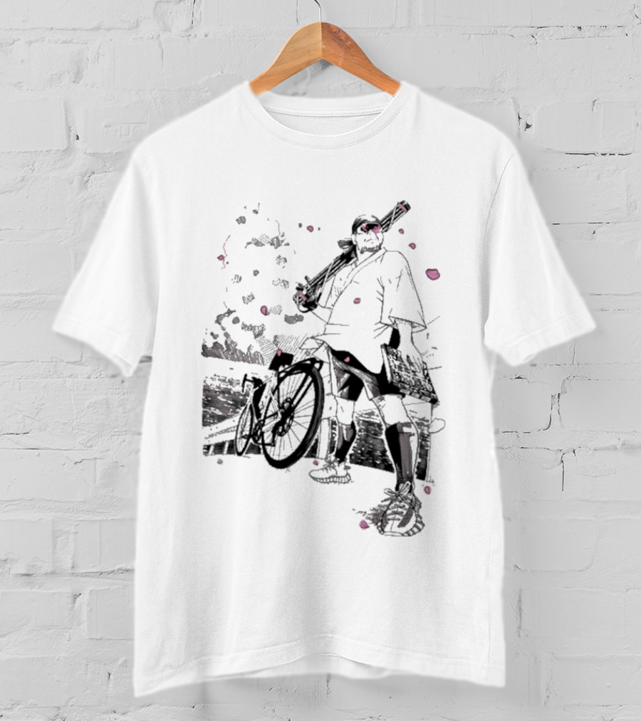 Ten O Majin Obama Henro Run Samurai Bicycle Adventure T-Shirt