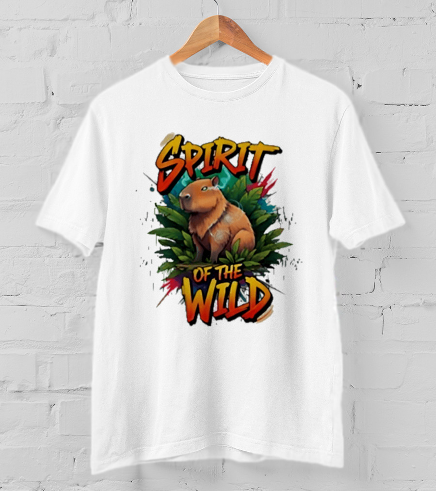 Spirit Of The Wild Capybara Nature Adventure T-Shirt