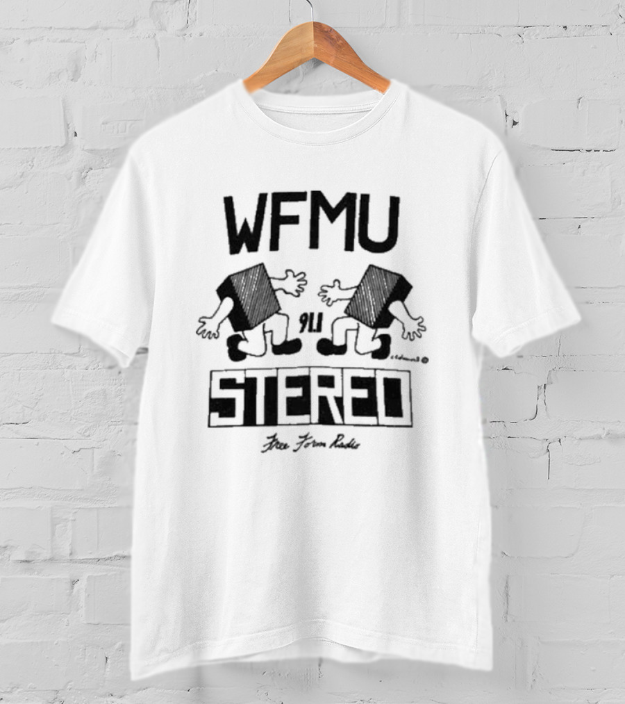 WFMU Radio Blockheads Ringer Stereo Live Freeform Radio T-Shirt