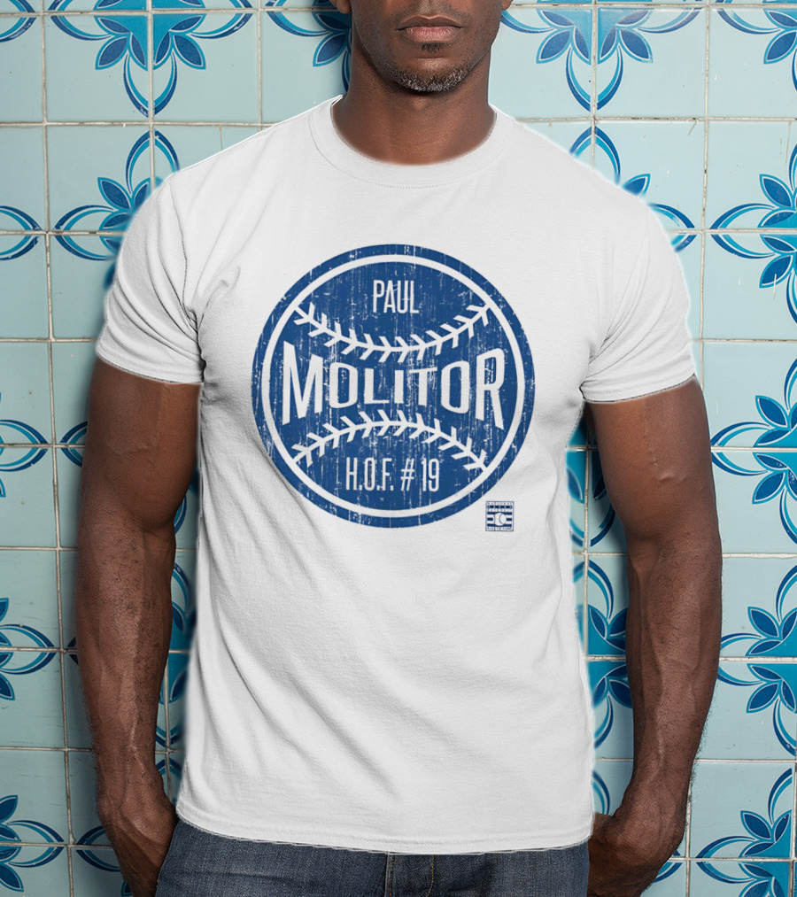 Paul Molitor HOF 19 Toronto Blue Jays Baseball Legend T-Shirt