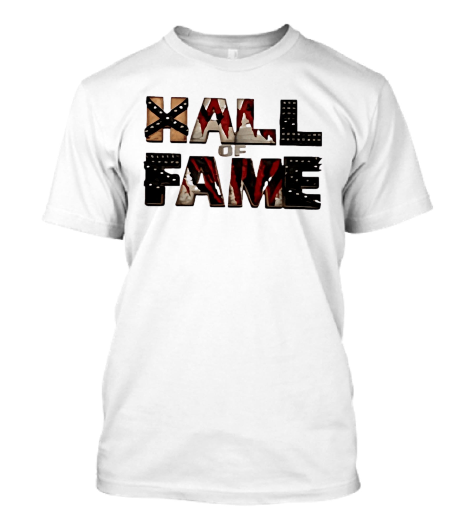 Hall Of Fame Horror Themed Letters With Blood Splatter T-Shirt