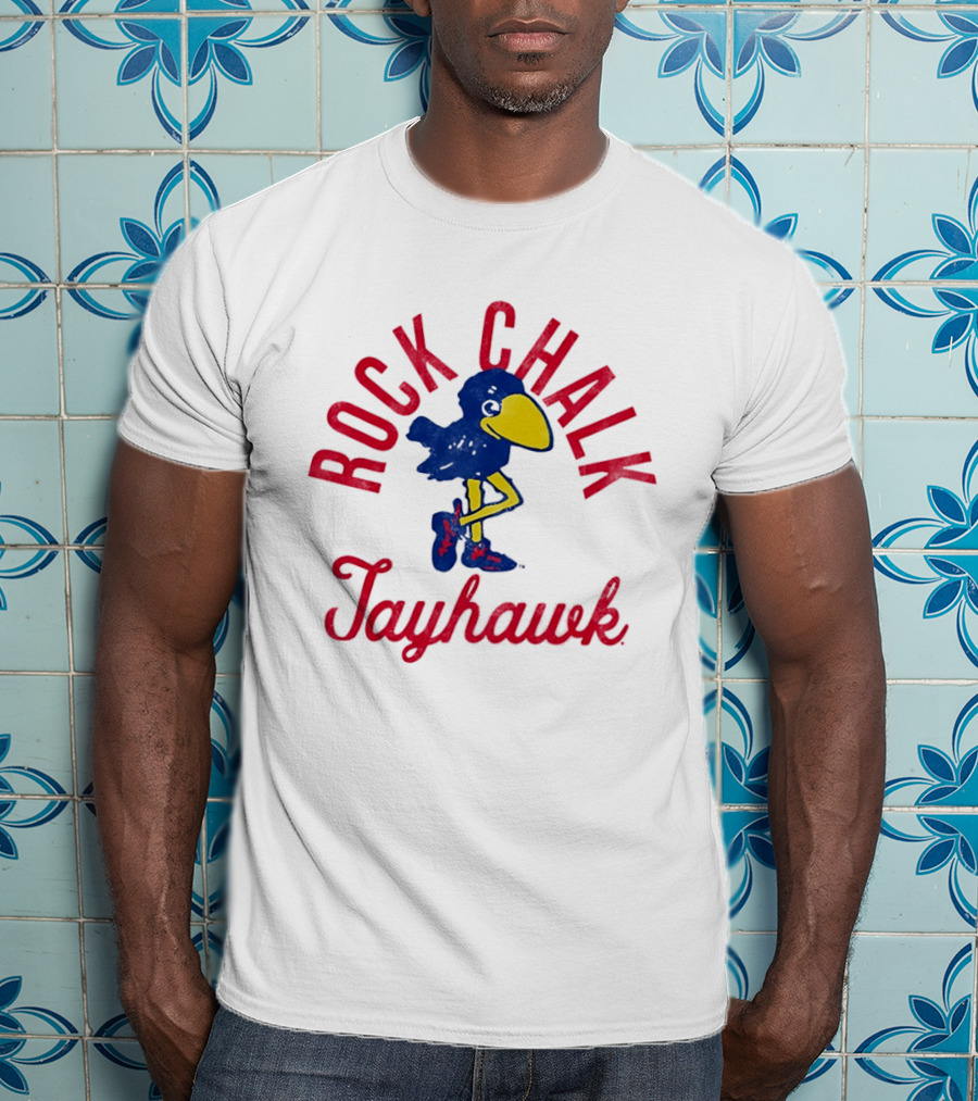 Rock Chalk Jayhawk Kansas Jayhawks Vintage Team Spirit T-Shirt