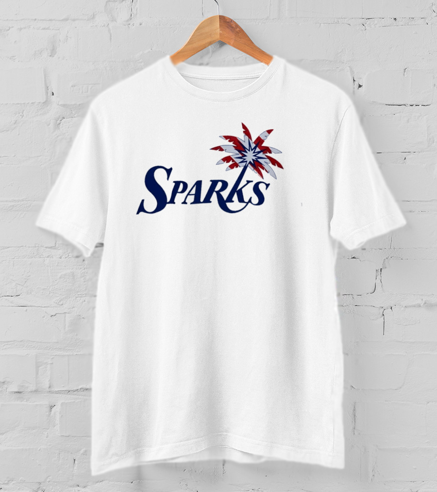 Los Angeles Sparks Stars Stripes Palm Tree Flag T-Shirt