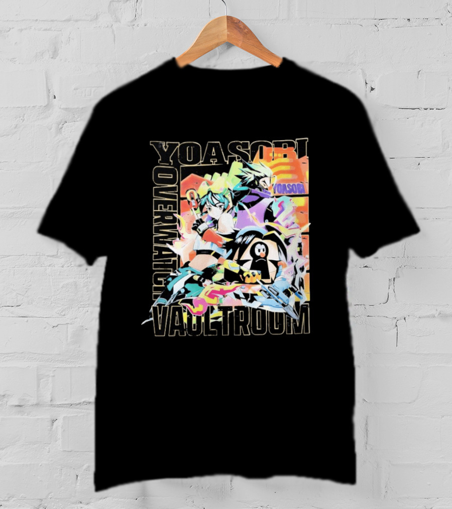 Yoasobi Over Vaultroom Kiriko Genji Pachimari Anime T-Shirt