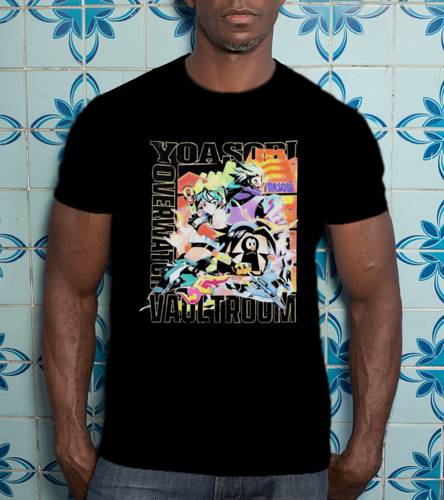 Yoasobi Over Vaultroom Kiriko Genji Pachimari Anime T-Shirt