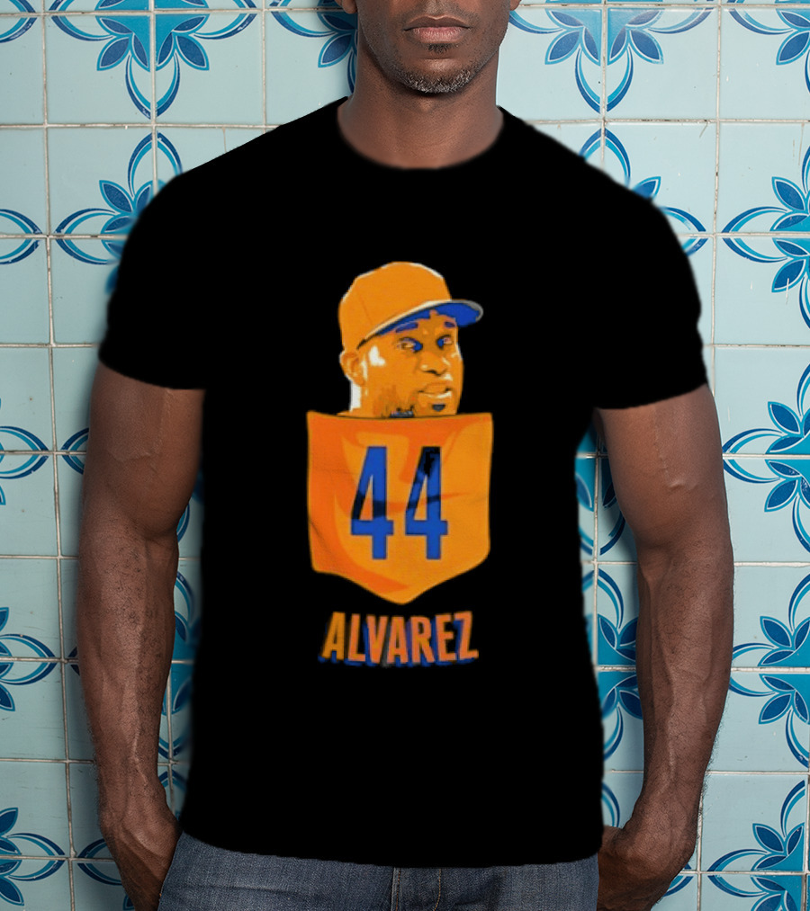 Yordan Alvarez 44 Houston Astros Baseball MLB Pocket Player T-Shirt